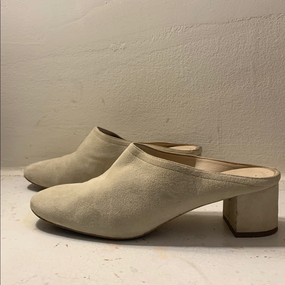 Everlane suede mules